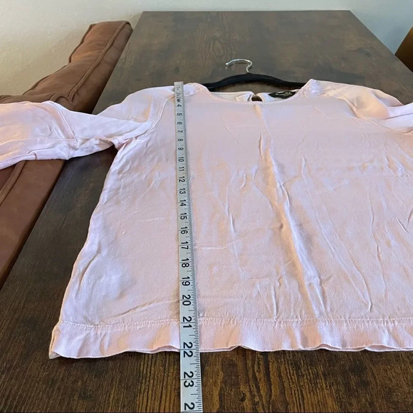massimo dutti pink bell sleeve blouse - Picture 10 of 11